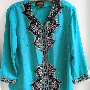 Vintage 100% silk blouse